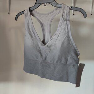SOILED Harmony Balanace Women's Racerback Gray Ombre Sports Bra Size XL $40 O309